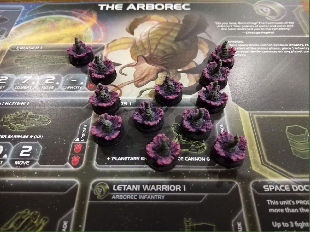 Token de Forcas Terrestres Arborec para Twilight Imperium