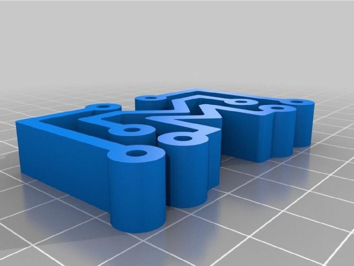 Logotipo 3D Imprimivel Eu Gosto de Fazer Coisas (V2)