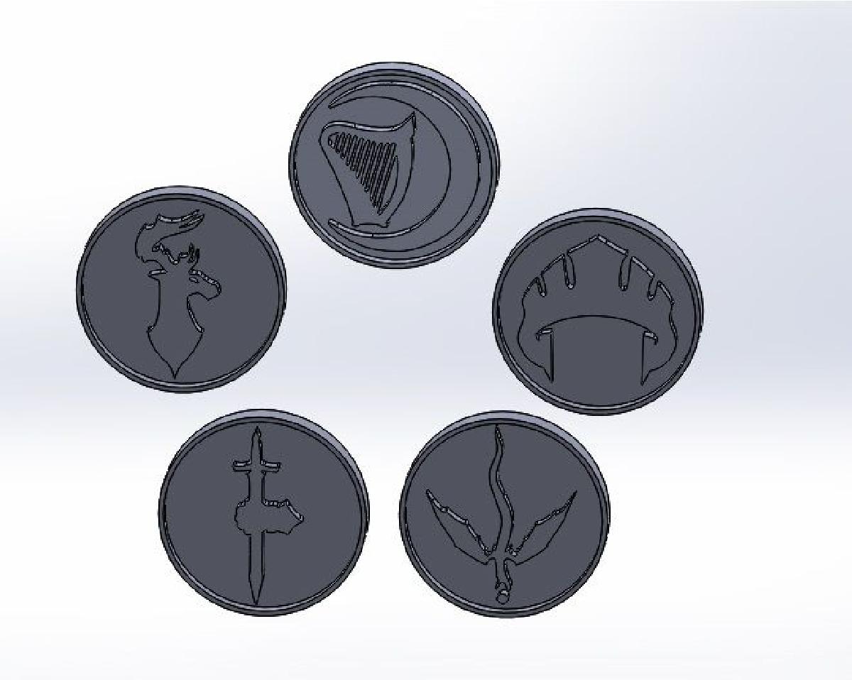 Forgotten Realms Five Factions Stamps   Pedido Bigalky