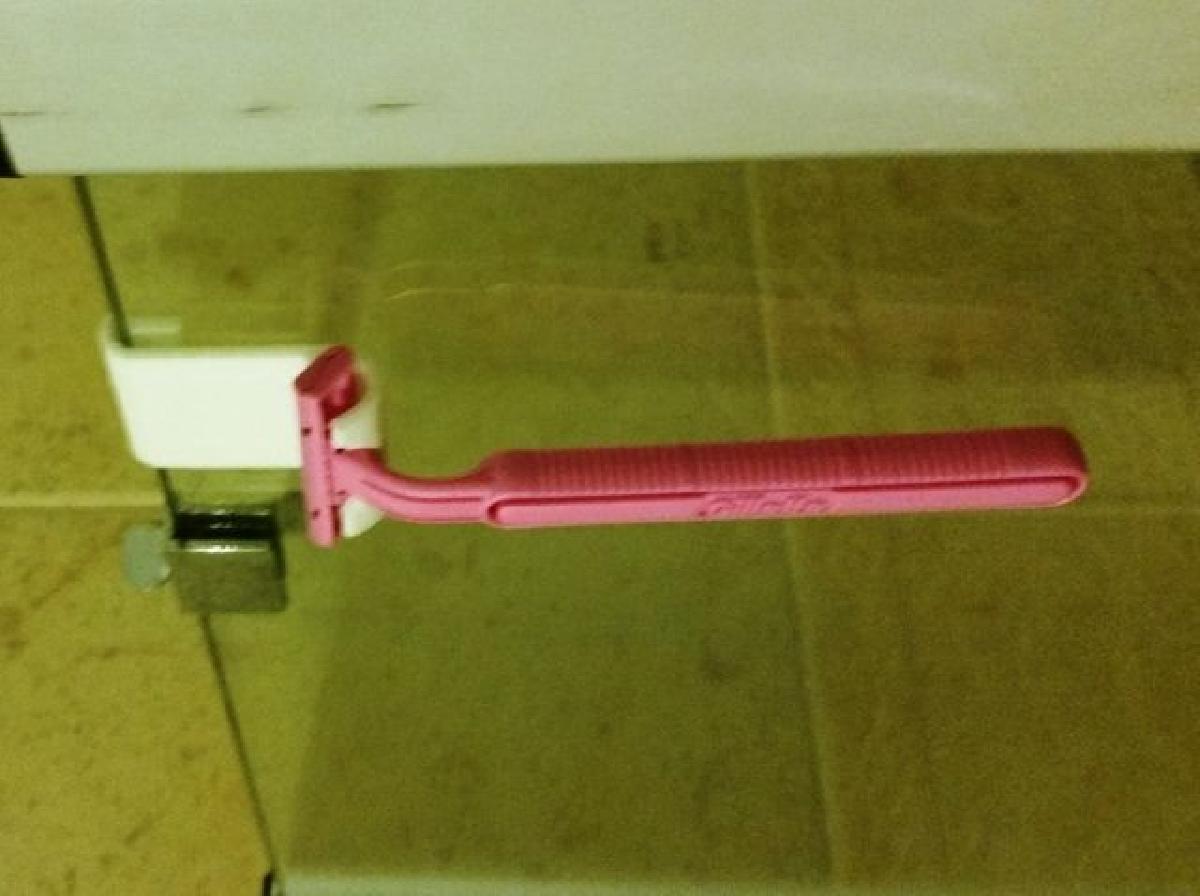 Suporte para lamina de barbear feminina