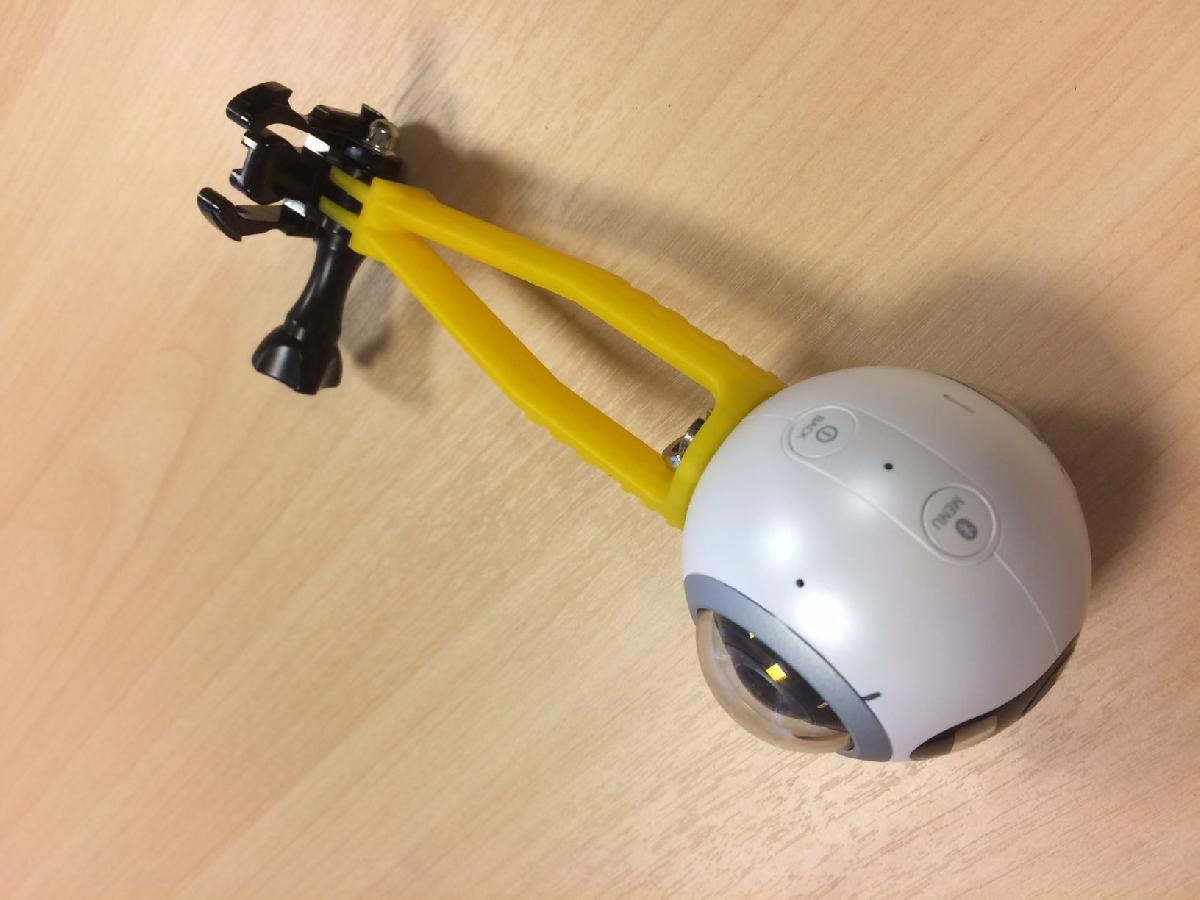 suporte para GoPro + Samsung Gear 360 ou Nikon KeyMission