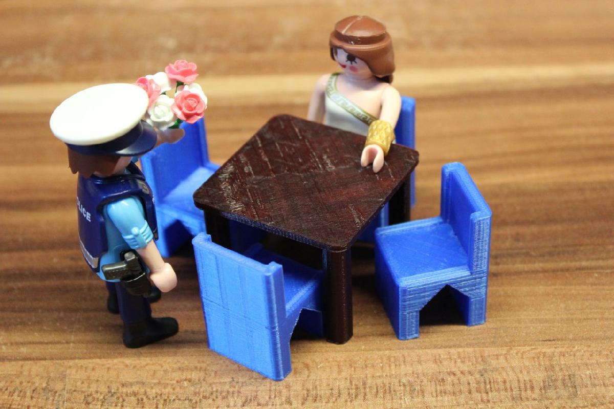 cadeira de restaurante [playfab 181006, compativel com playmobil]