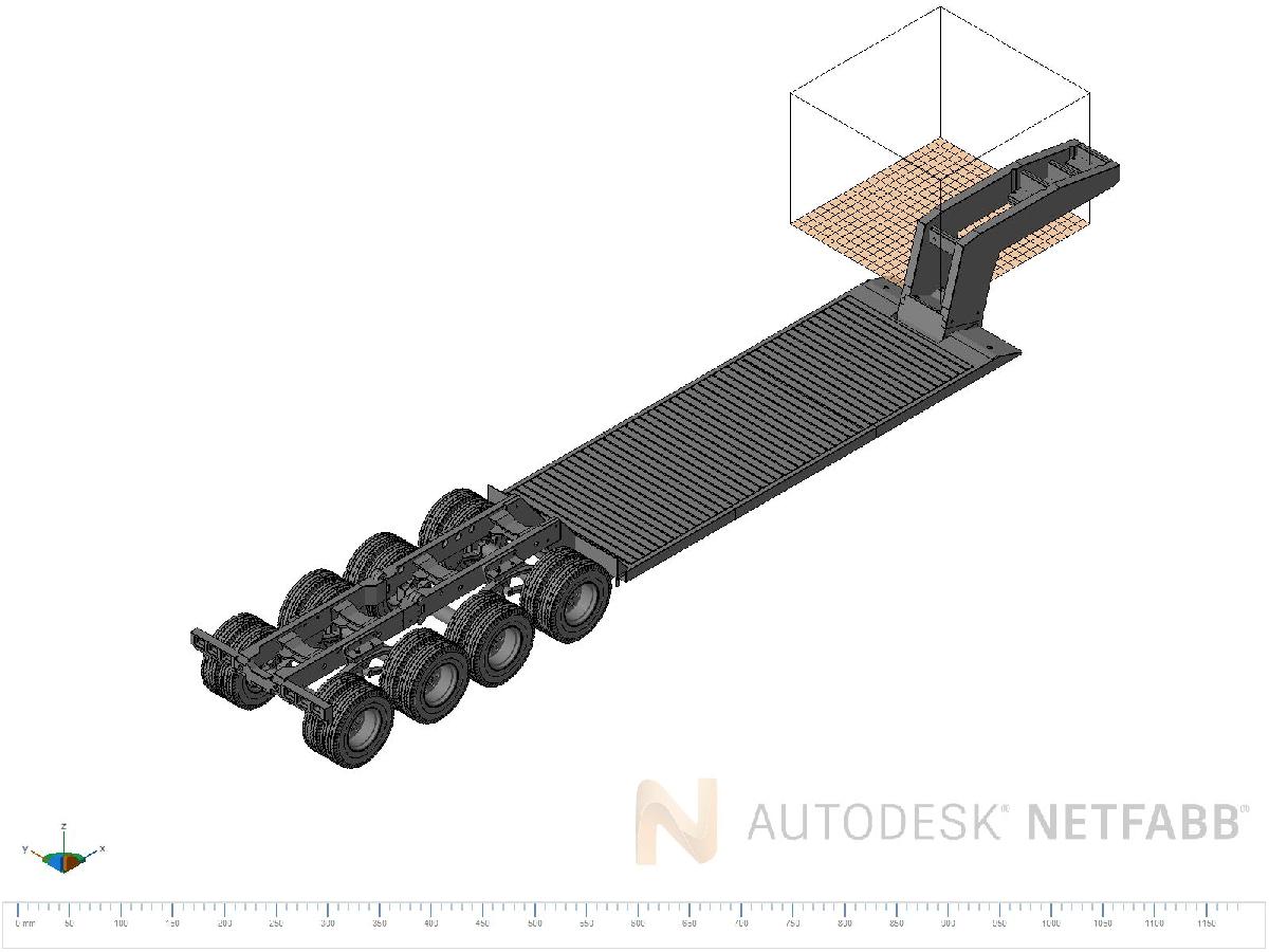 Caminhao Tamiya reboque baixo totalmente imprimivel
