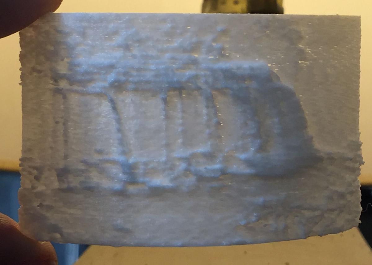 Lithopane da Cachoeira Snake River