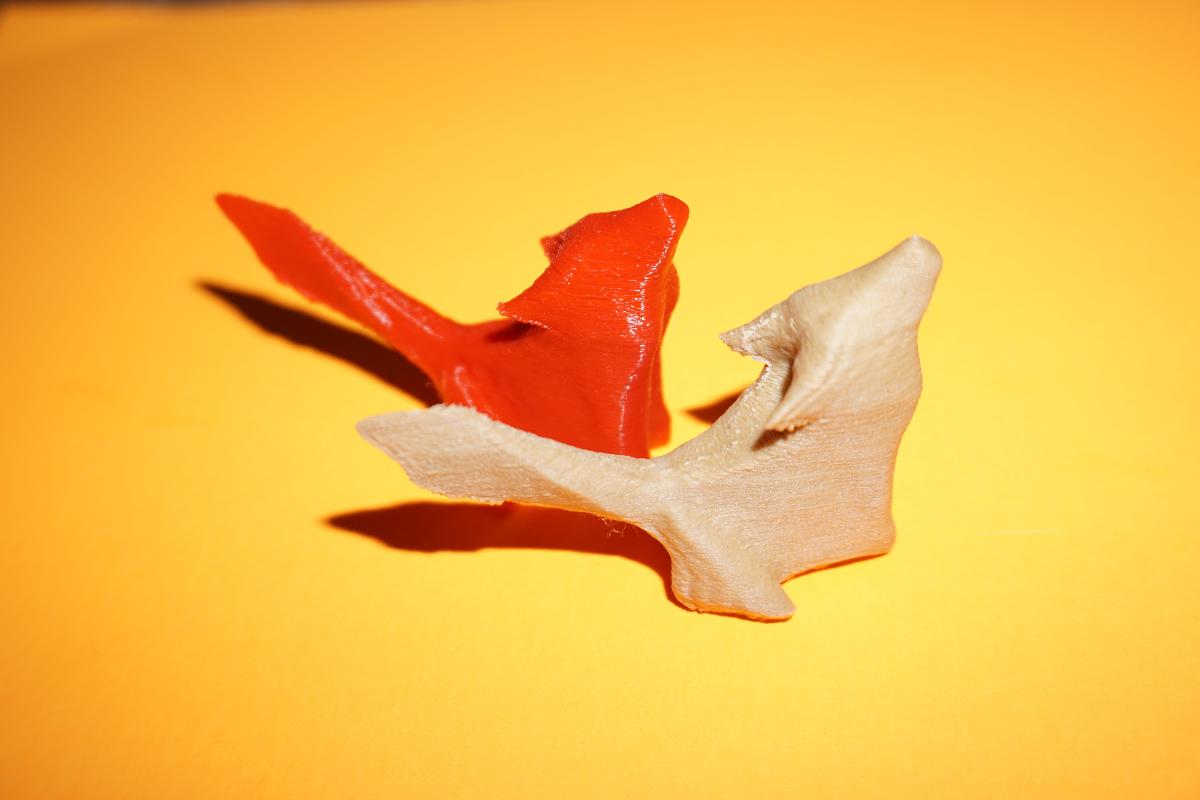 lobo escaneado de origami