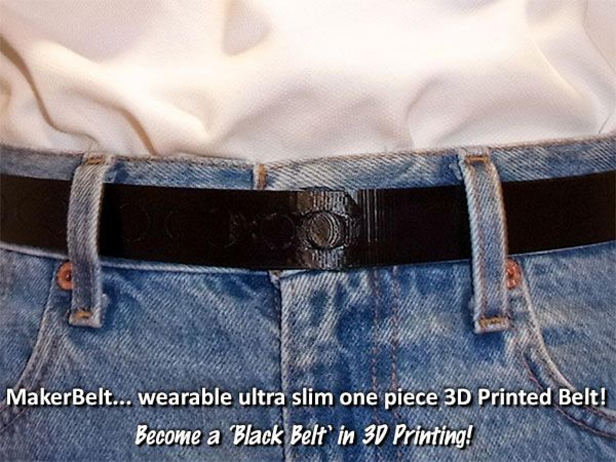 Cinto Ultra Fino Impressao 3D em Uma Peca Wearable
