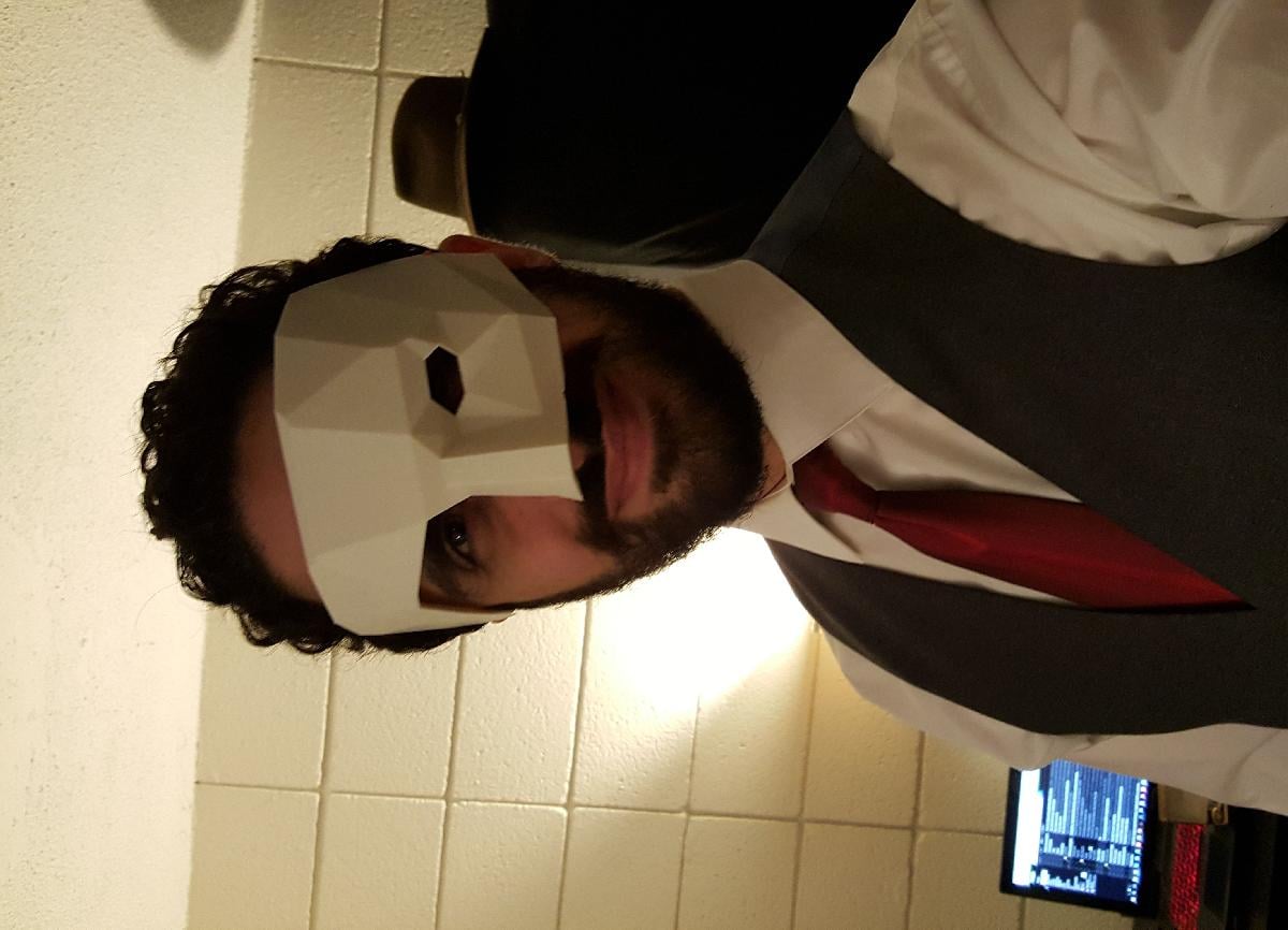 Mascara de Baixa Poligonagem Fantasma da Opera