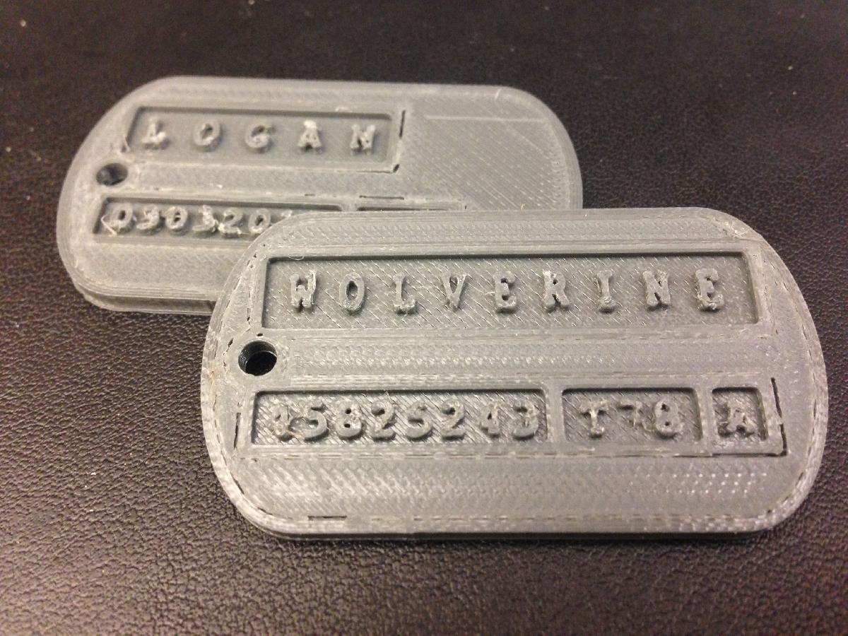 Logan Wolverine Dog Tags
