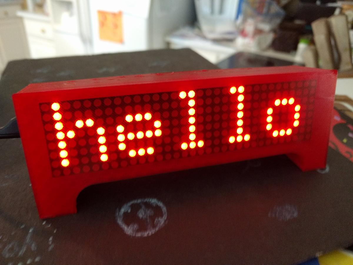 ESP8266 Wemos Clock Notícias Tempo Scrolling Marquee