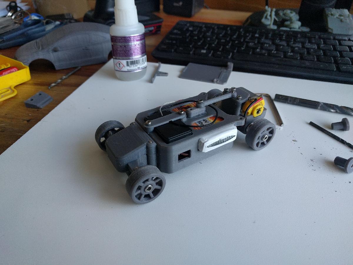 Chassi OpenZ v16c (1:28 3d impresso RC) descontinuado
