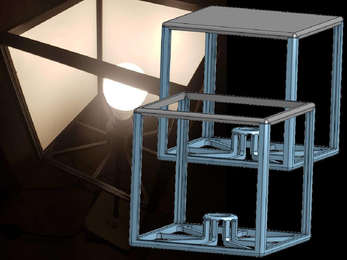 Suporte de Lithophane para Lampada IKEA HEMMA