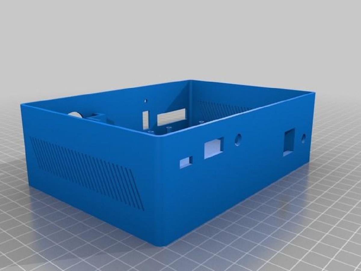 Case de Centro de Midia Raspberry Pi 3 com Geekworm/SupTronics x820