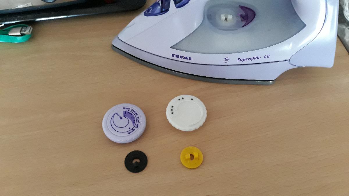 Replacement temperature knob for a Tefal Superglide 60 Steam Iron FV3161