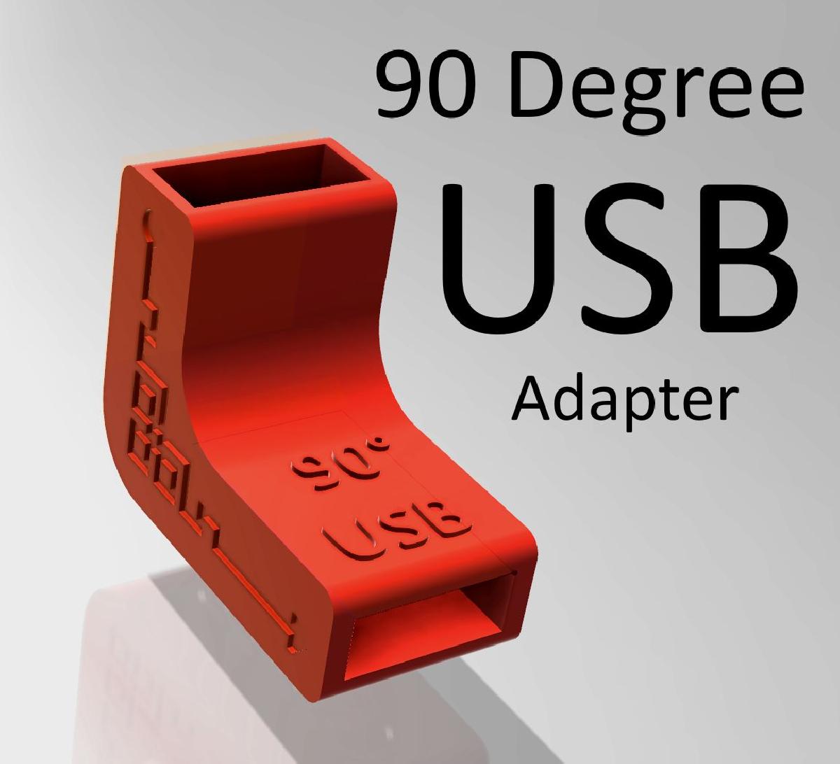 Adaptador USB de 90 Graus Nobble (Masculino/Feminino) Angulo Direito