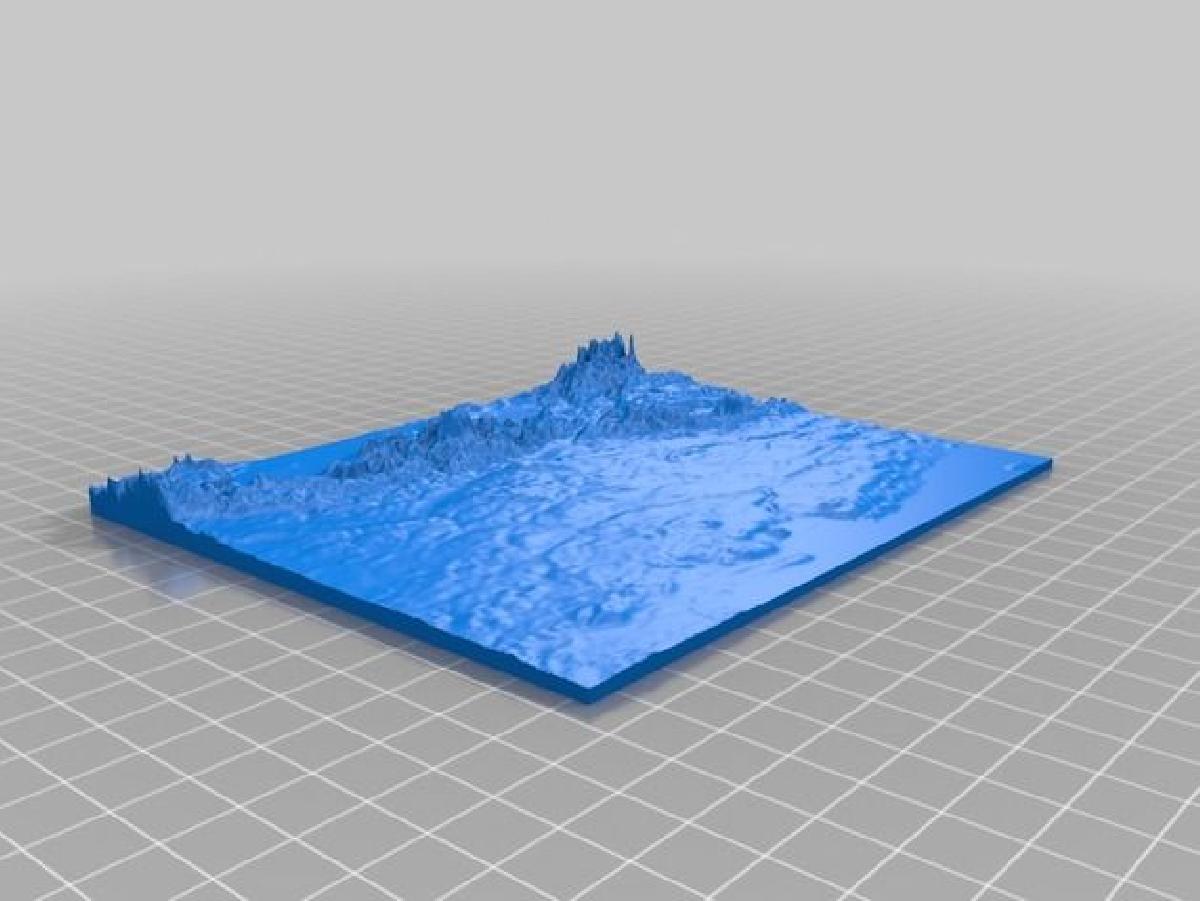 mapa 3D da Polonia