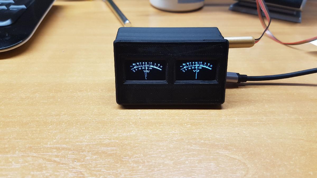 MEDIDOR DE VU OLED ARDUINO