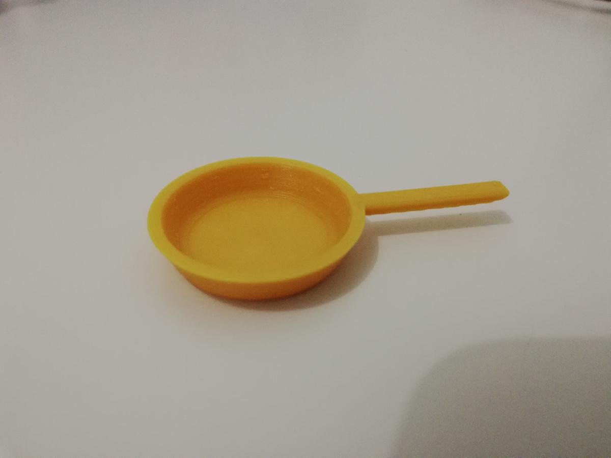Casa de Bonecas Frigideira   Brinquedos de Cozinha e Miniaturas para Criancas