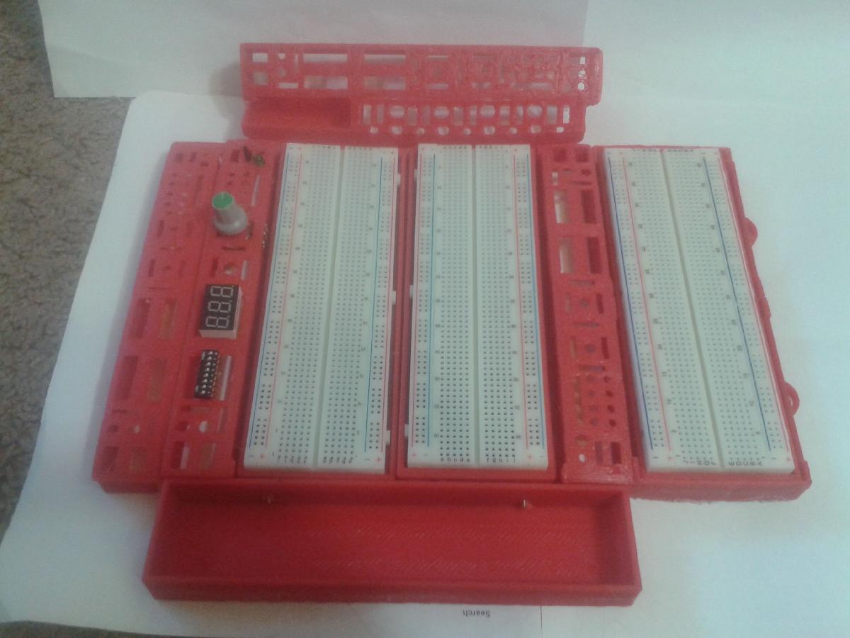 Banco de Trabalho Portatil de Controle Modular de Placa de Circuito Eletrico EE   Kit de Pecas