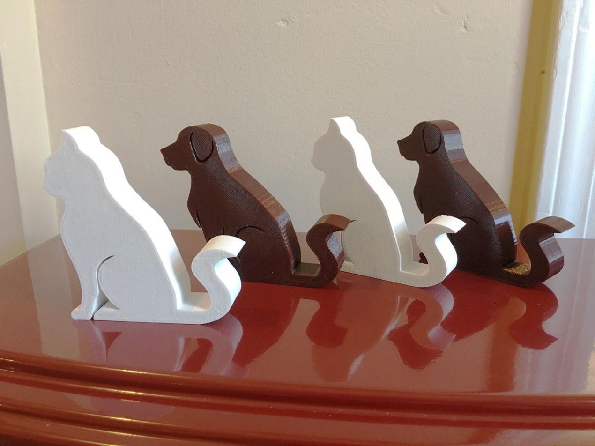Suporte para telefone de gato e cachorro