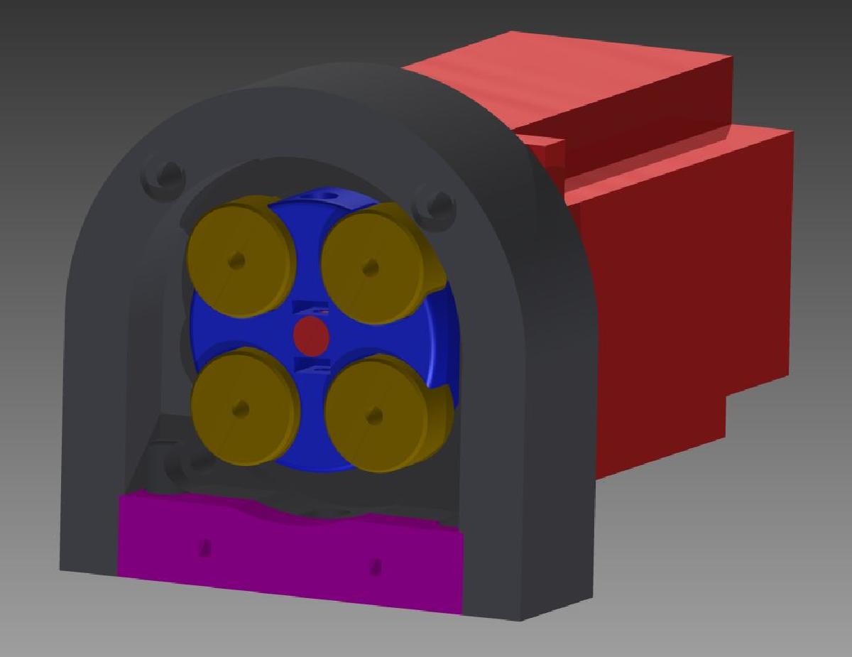 Bomba peristaltica para motor de passo NEMA23