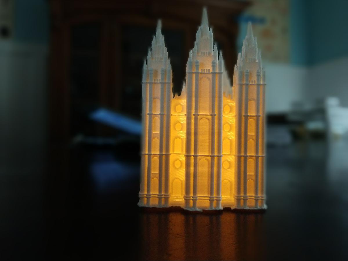 cobertura de vela de templo SLC_