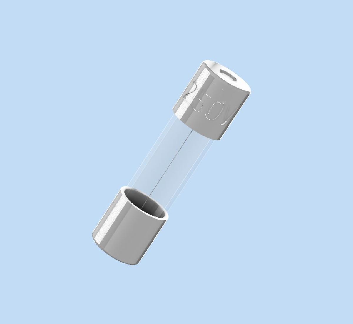 Modelo   Fusivel de Vidro 5mm x 20mm