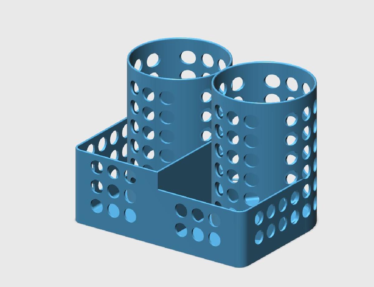 Organizador de mesa V2   Suporte para canetas V2