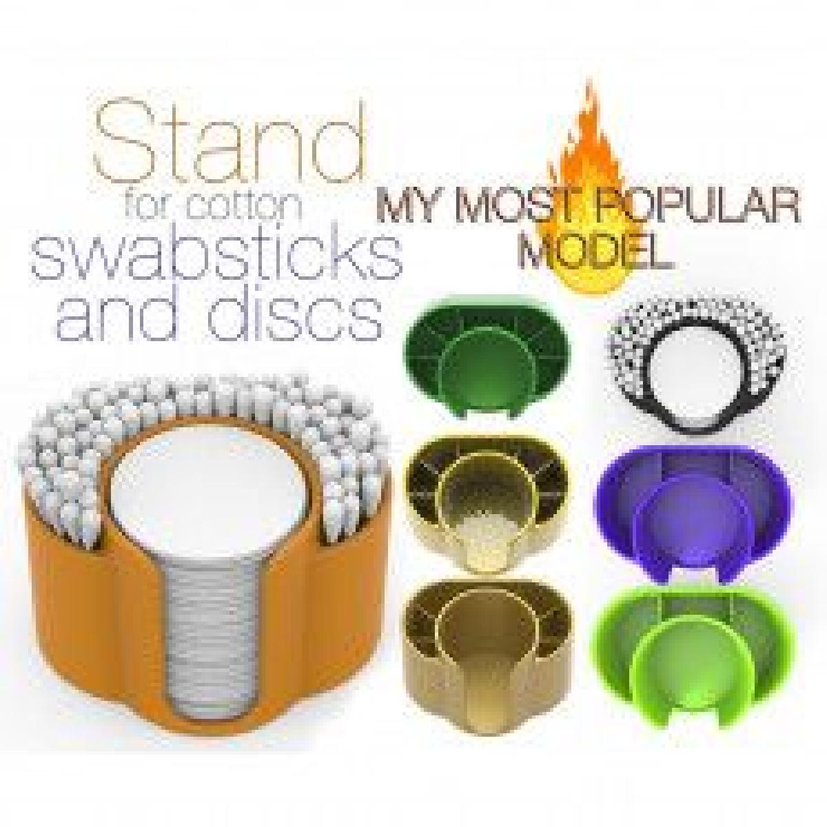 Suporte para cotonetes e discos