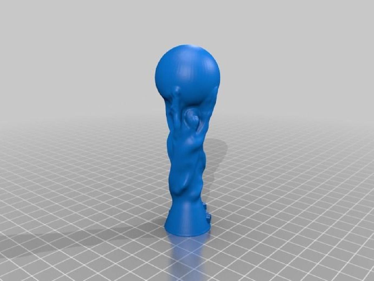 Trofeu da Copa do Mundo da FIFA com texto