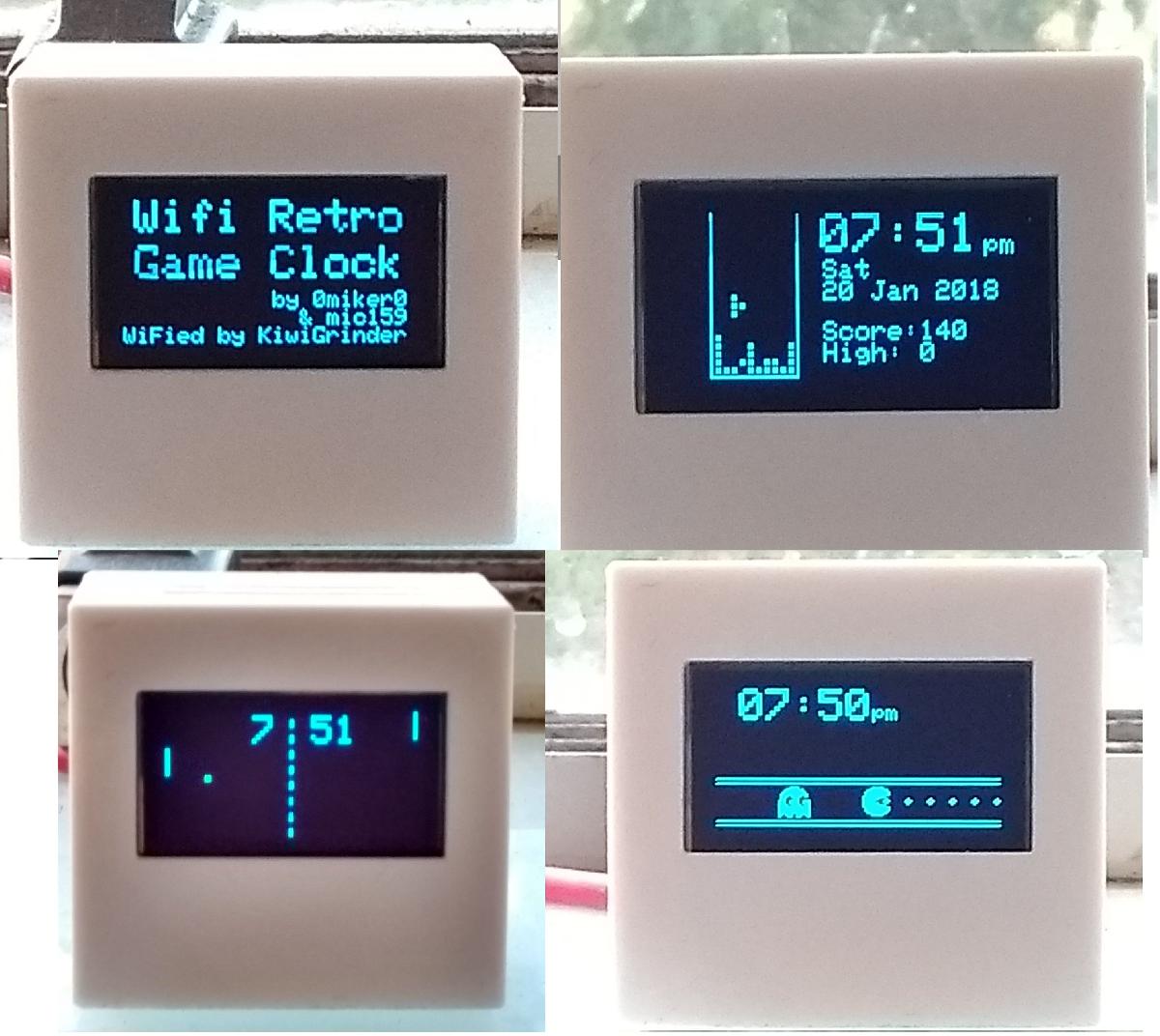 Relogio de Jogo Retro WiFi