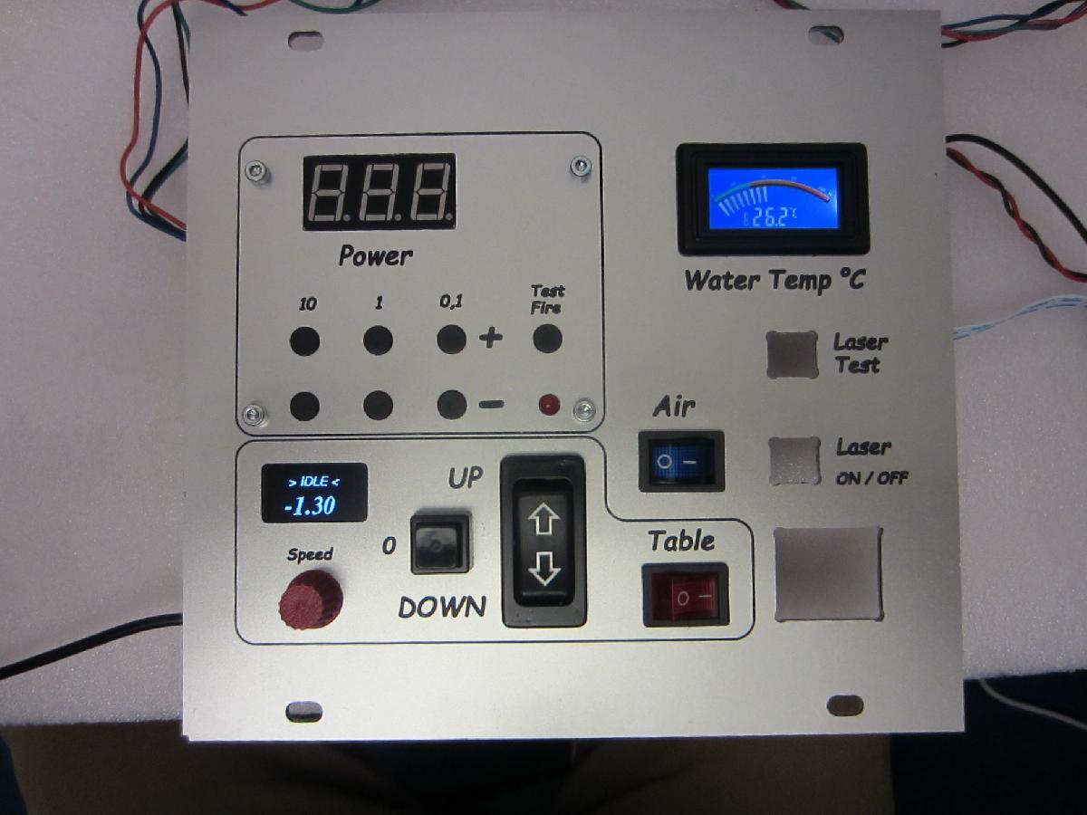 Painel Hub Table ajustavel baseado em Arduino com display OLED e painel de potencia LED K40 Laser