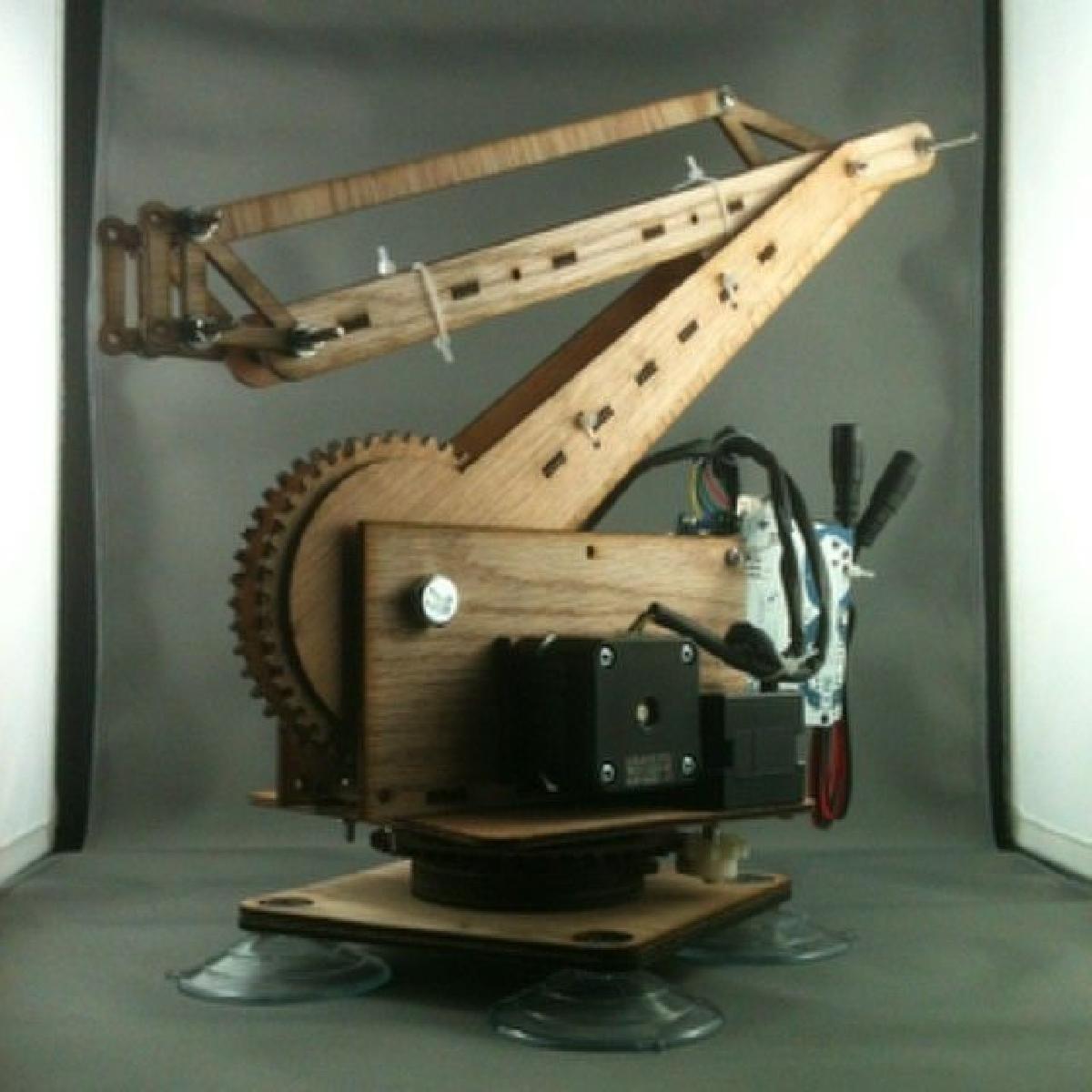 Braco Robotico de Paletizacao (3DOF, alcance de 50cm, capacidade de elevacao de 125g)