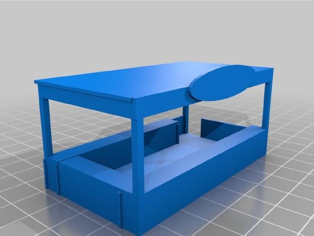 Balcao de Lanches em Escala HO