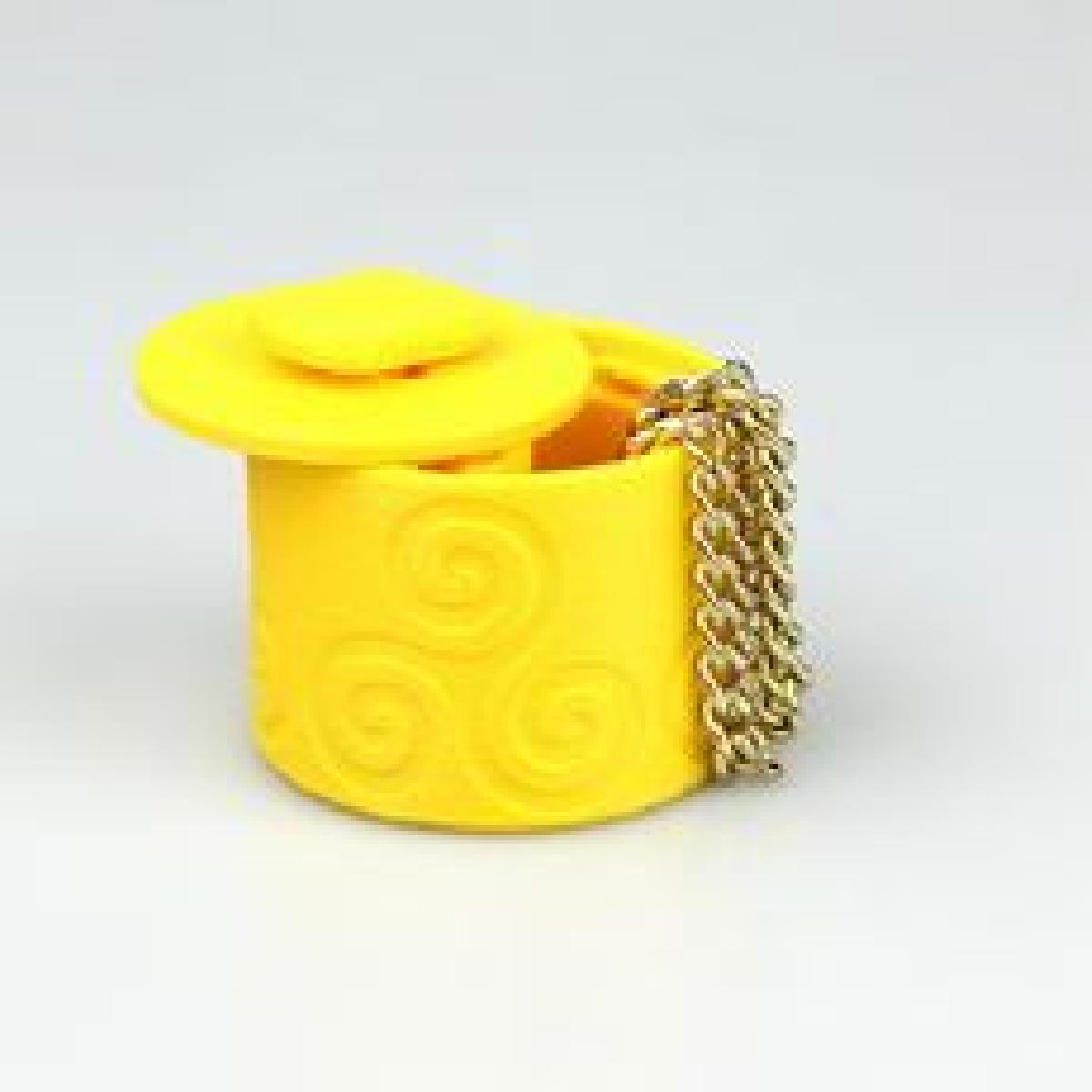 Pequeno Pote Decorativo com Tampa