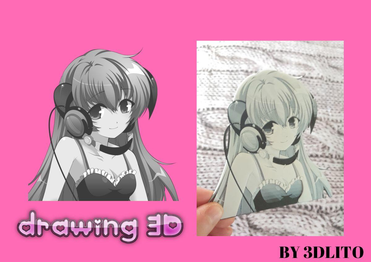 garota anime 3D