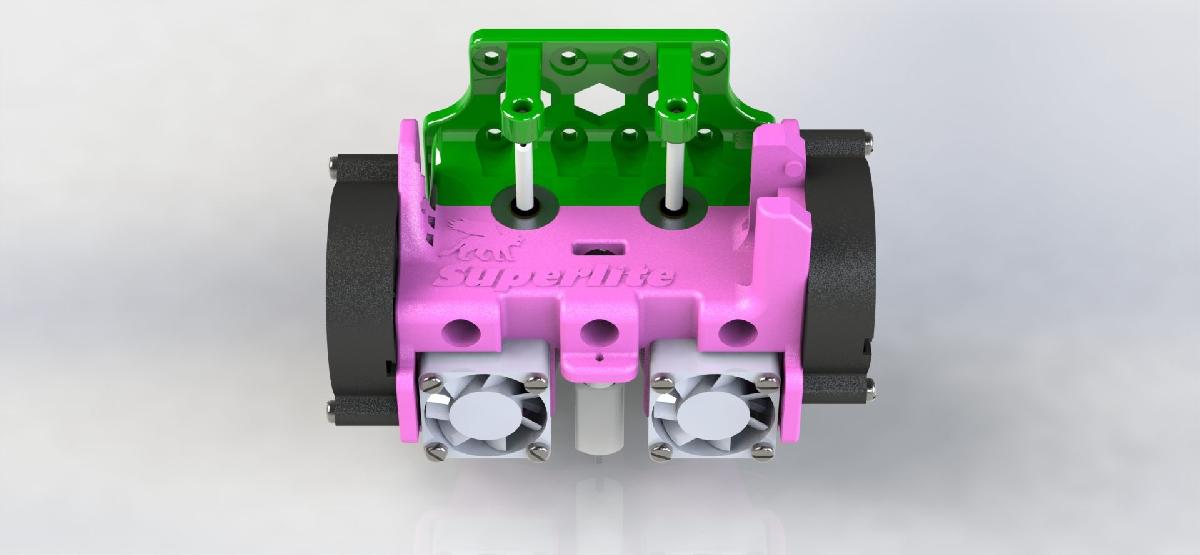 Superlite! Suporte leve para BL Touch com extrusora Dual Bowden para Anet A8 e Prusa i3! *Com adaptador de ventilador de 60mm!*