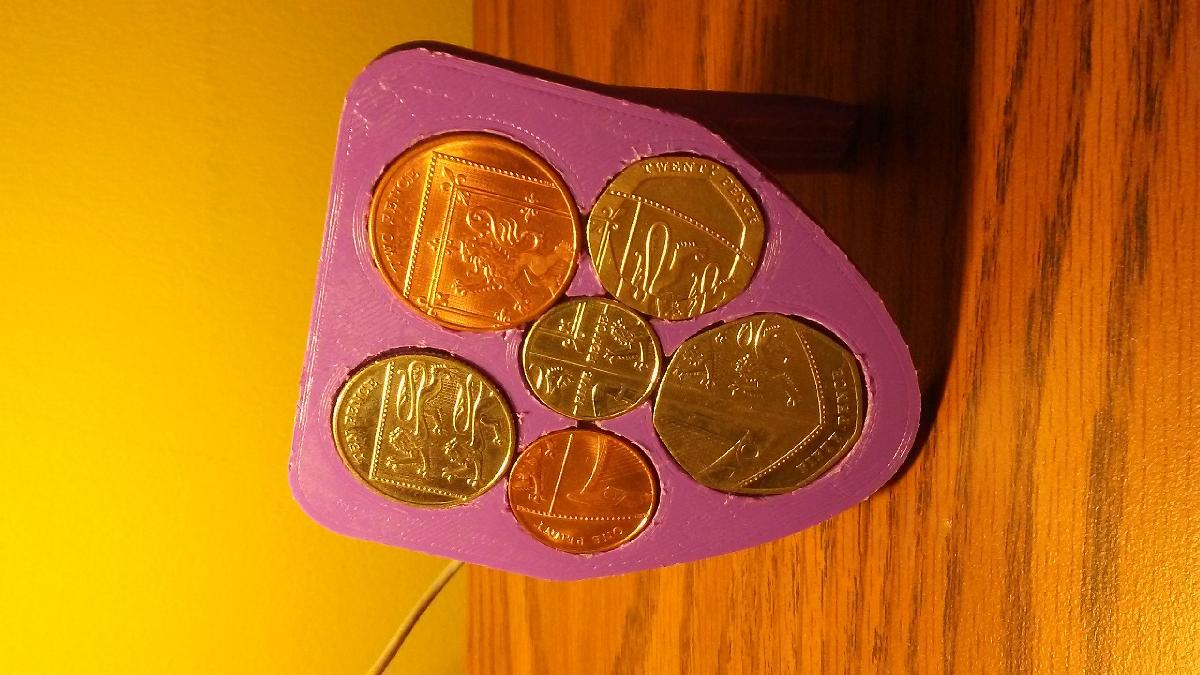 Exibicao de Moedas de Libra Esterlina
