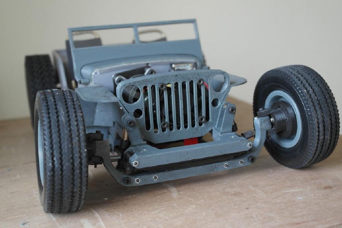 Kit de Trem Rolling Ossum RC Jeep Rat Rod (com caixa de engrenagem de 2 velocidades)