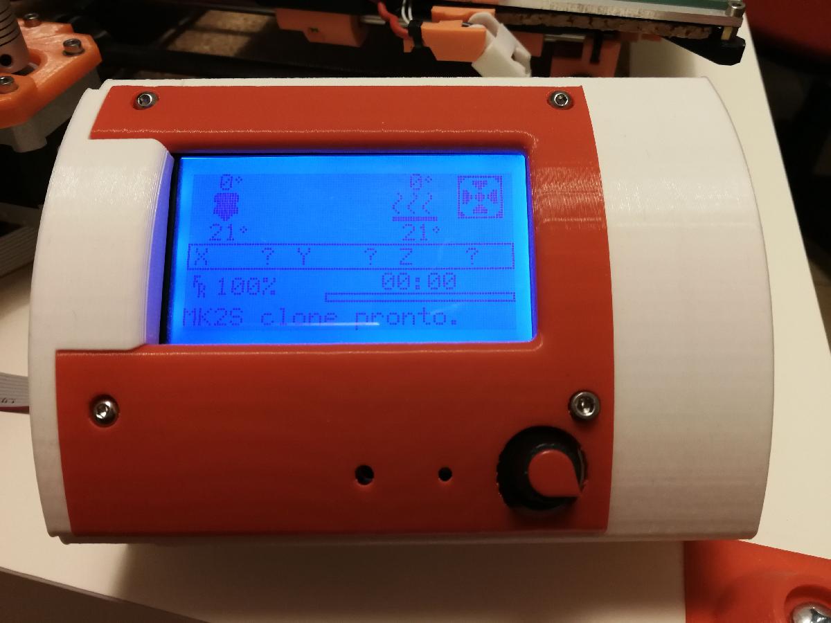 Caixa LCD12864 Arduino RAMPS com ventilador 30x30 v3