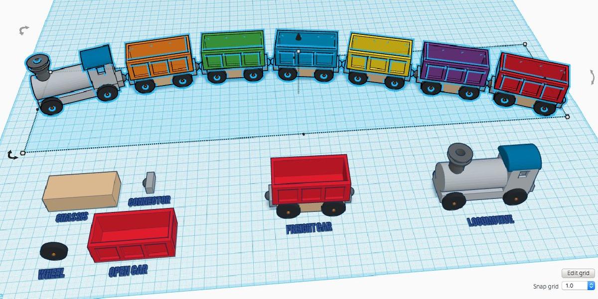Projeto de Design K 12: Vagao de Carga e Trem