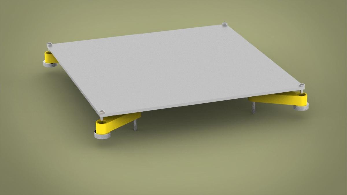 Atualizacao da cama aquecida Da Vinci 1.0 MK3 alu