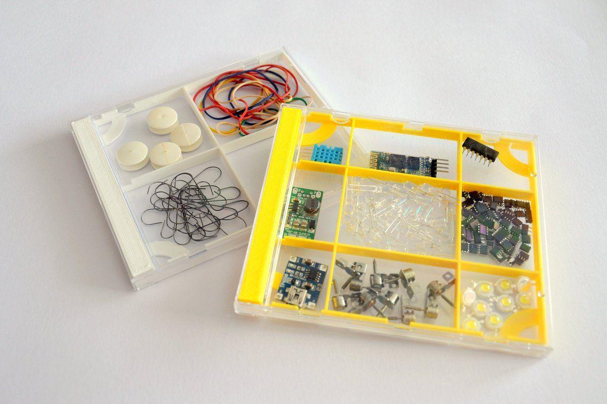 Organizador de caixa de CD/DVD personalizavel