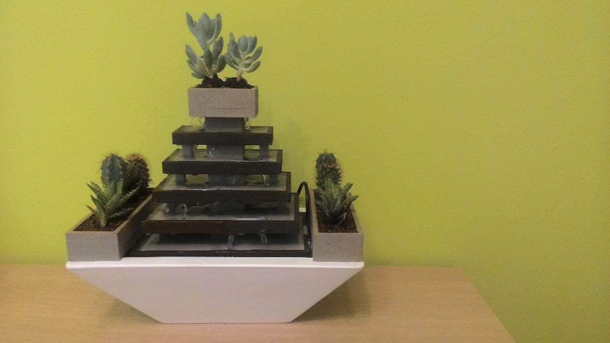 Jardim de fonte zen