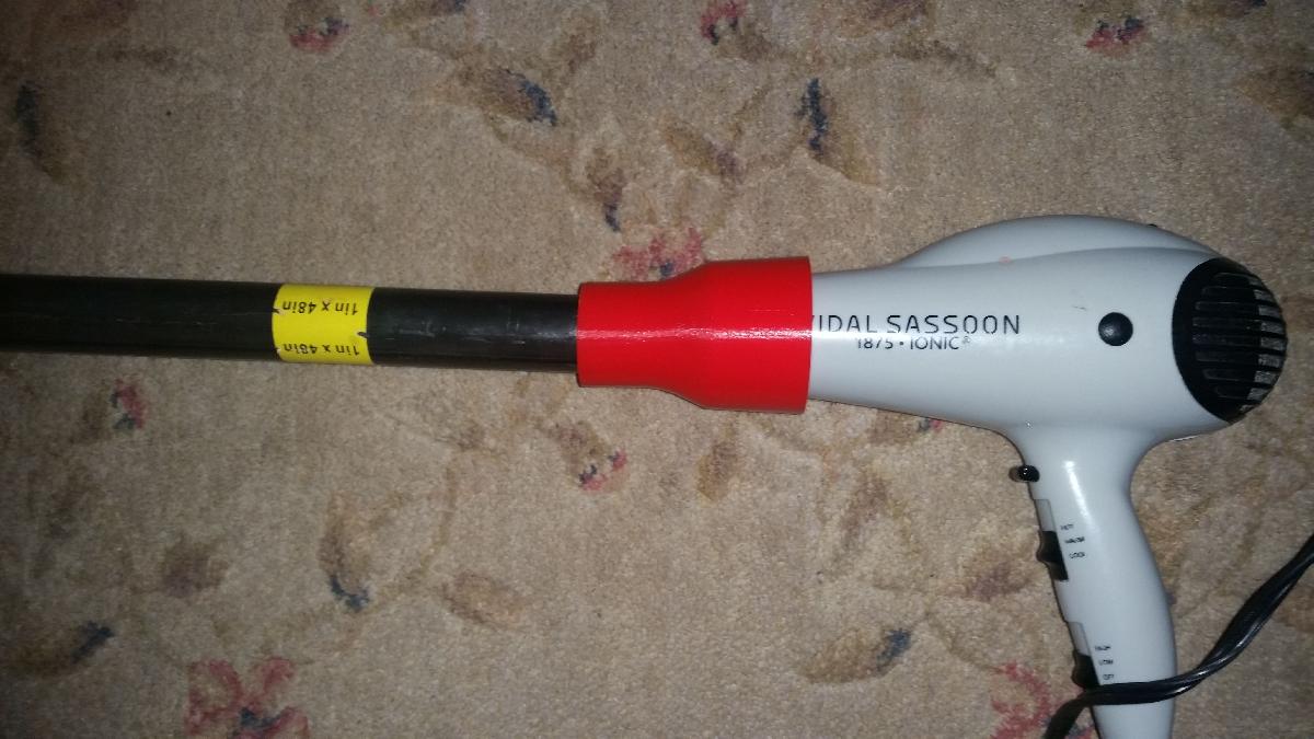 Secador de Cabelo Pergo para Tubo Rosqueado de 1 polegada (para Fundicao DIY)