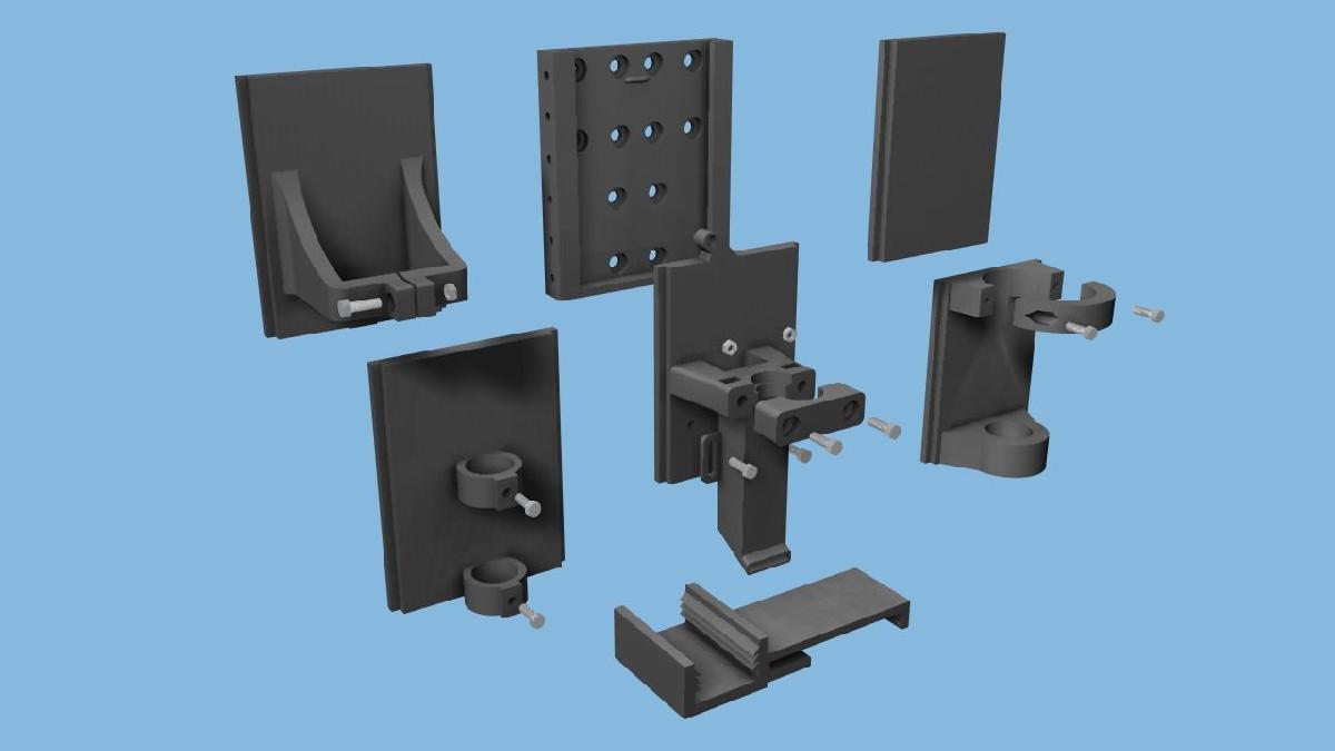 Sistema de Montagem de Troca Rapida para Impressoras 3D Anet A8
