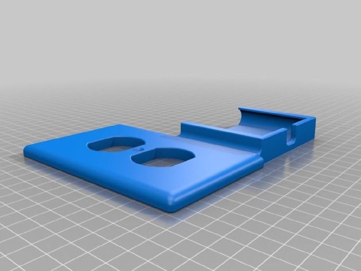 Tampa de tomada com suporte universal para telefone v1.1