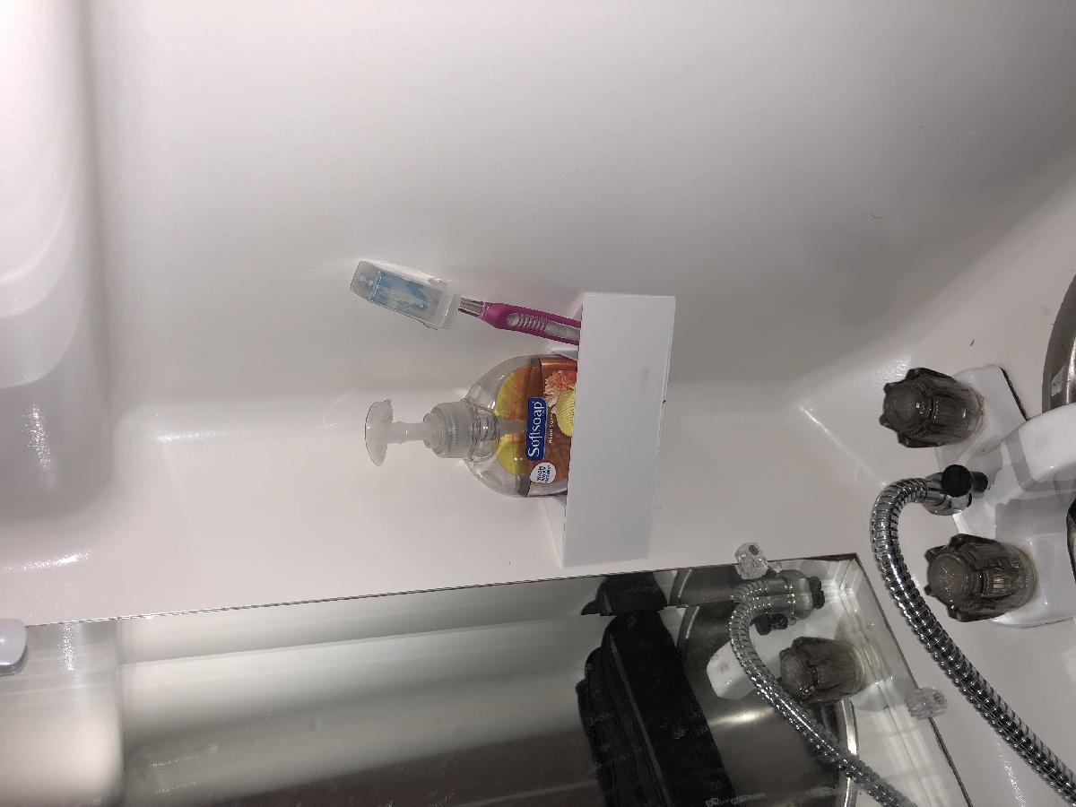 Suporte para sabonete liquido para banheiro de RV