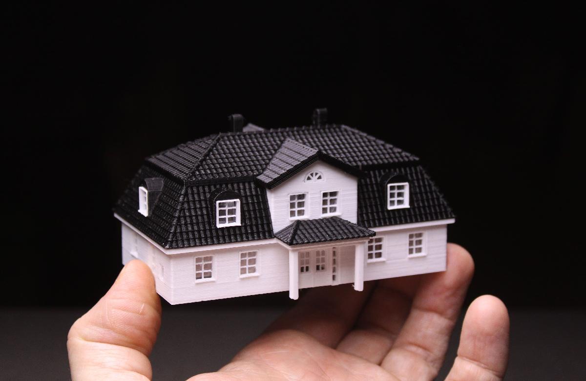 Casa com garagem escala N e escala H0