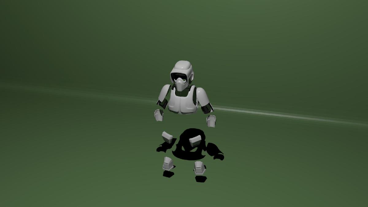 Armadura completa de Biker Scout Star Wars