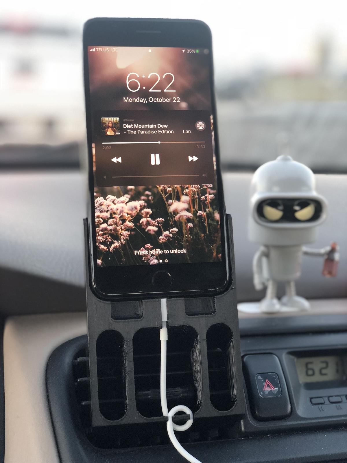 Montagem do telefone de ventilação do carro   1998 2002 Honda Accord